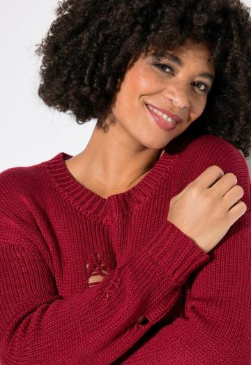 Длинный пуловер