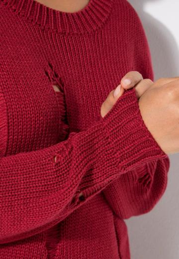 Длинный пуловер