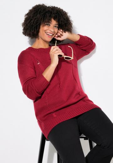 Длинный пуловер