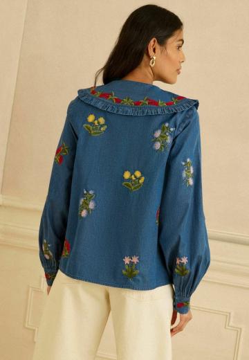 Джинсовая блузка