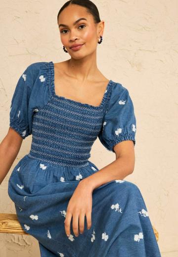 Джинсовое платье