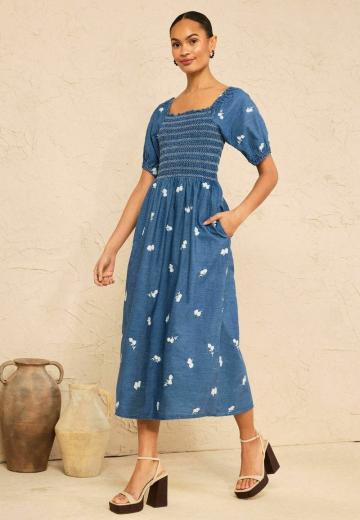 Джинсовое платье