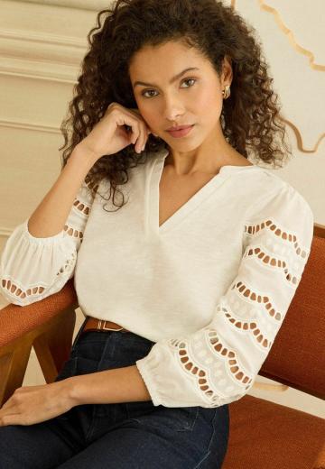 Майка с рукавом три четверти