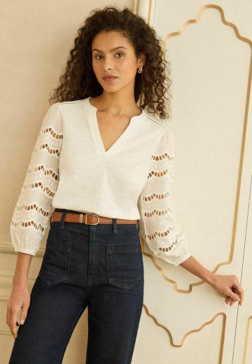 Майка с рукавом три четверти