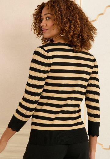 Пуловер с рукавом три четверти