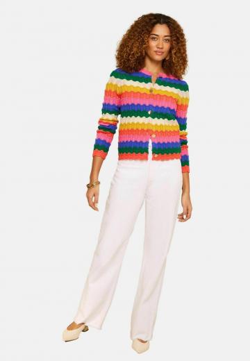 Жаккардовая вязаная кофта