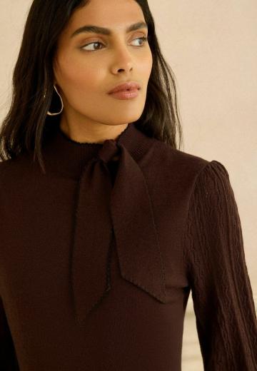 Вязаное платье