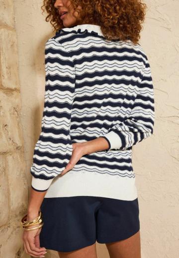 Пуловер с рукавом три четверти