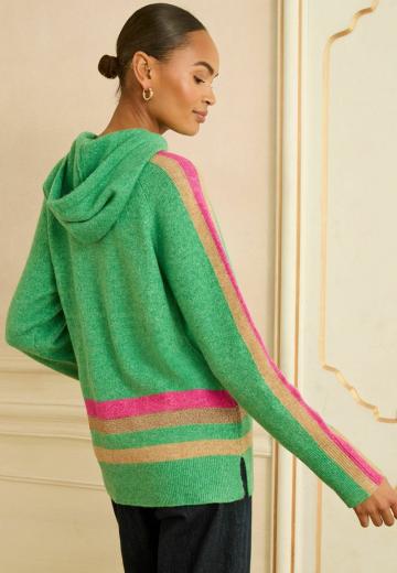 Пуловер с капюшоном