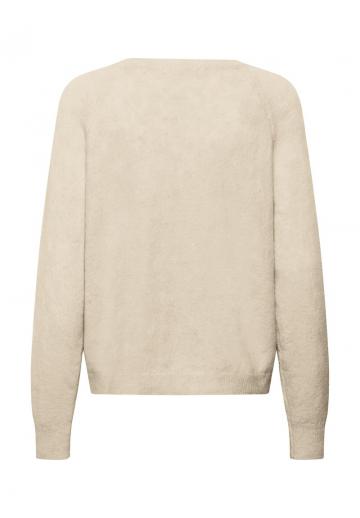 Пуловер с вырезом V