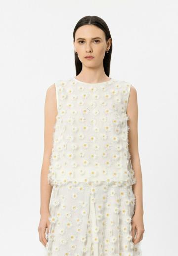 Блузка без рукавов