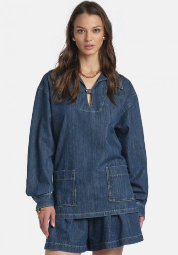 Джинсовая блузка