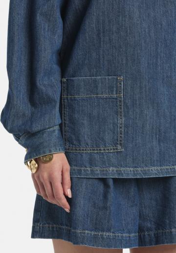 Джинсовая блузка