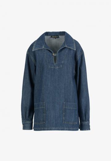 Джинсовая блузка