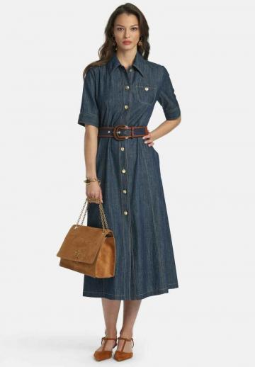 Джинсовое платье