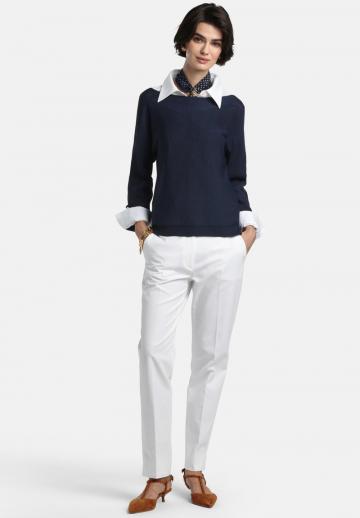 Пуловер с рукавом три четверти