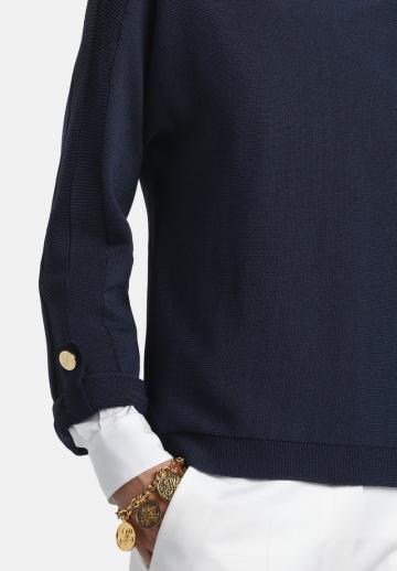 Пуловер с рукавом три четверти