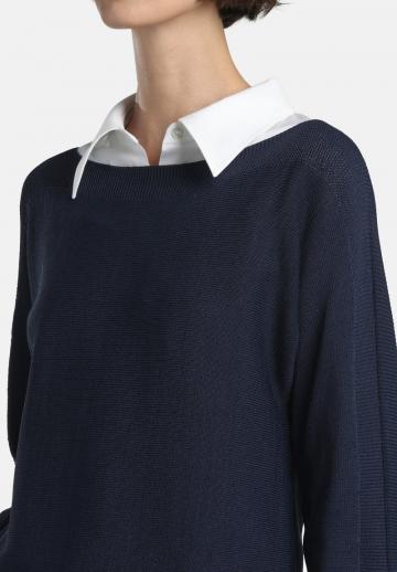 Пуловер с рукавом три четверти