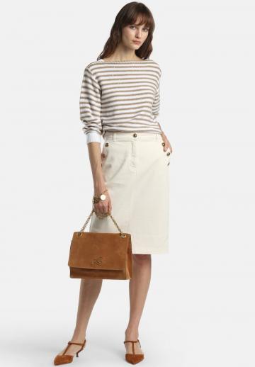 Пуловер с рукавом три четверти