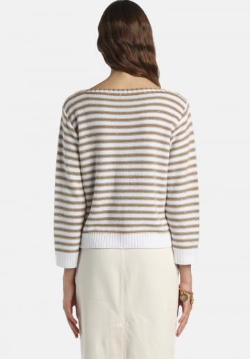 Пуловер с рукавом три четверти