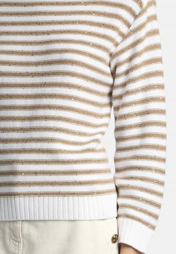 Пуловер с рукавом три четверти