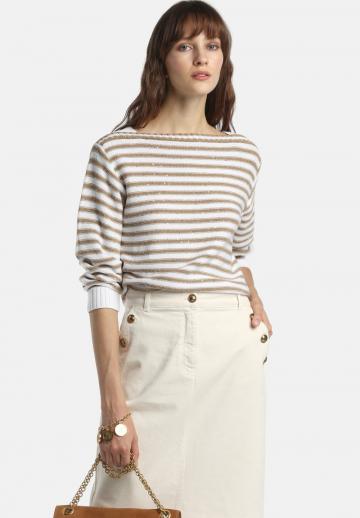 Пуловер с рукавом три четверти