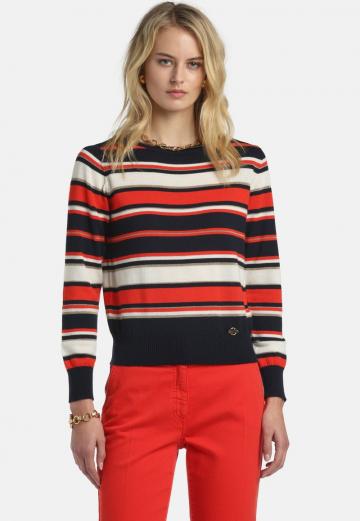 Пуловер в полоску
