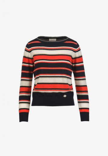 Пуловер в полоску