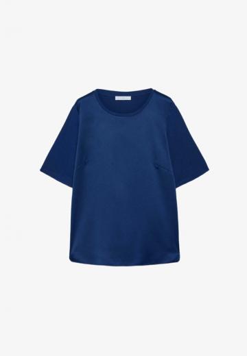 Атласная блузка