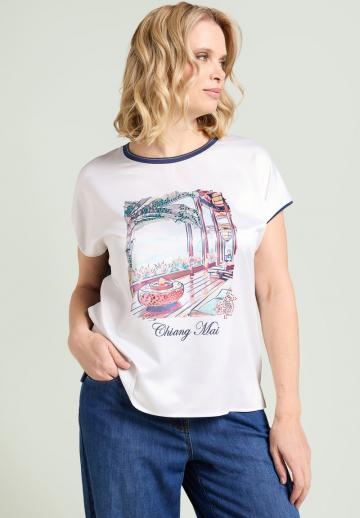 Атласная блузка