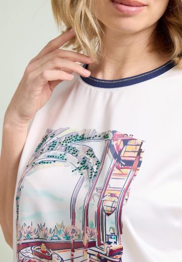 Атласная блузка