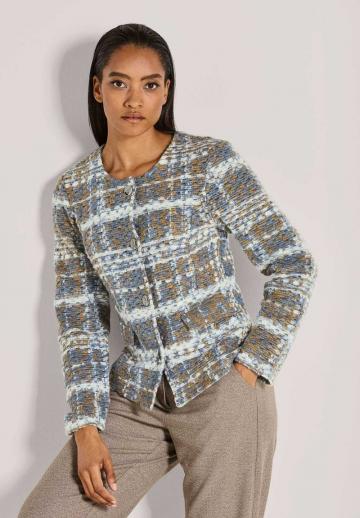 Жаккардовая вязаная кофта