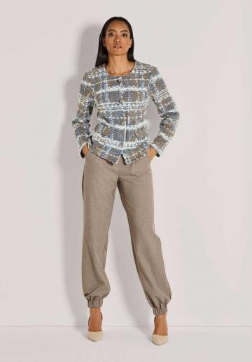 Жаккардовая вязаная кофта