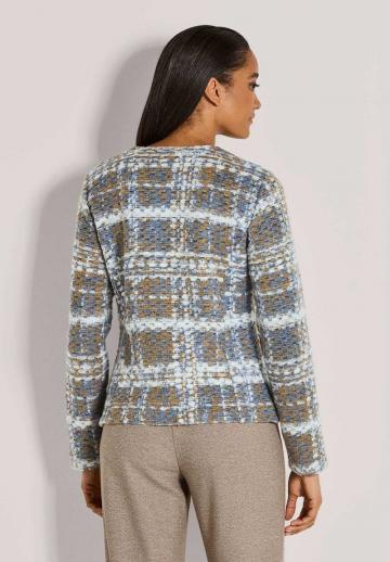 Жаккардовая вязаная кофта