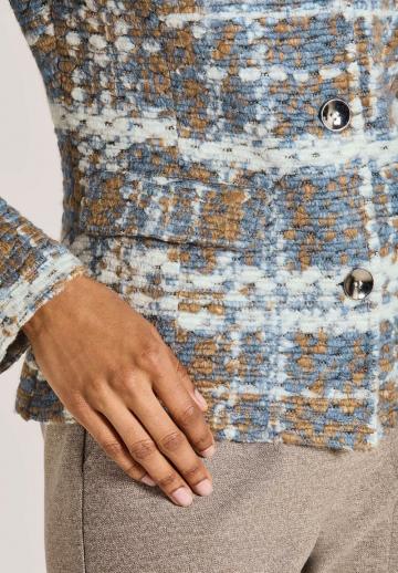 Жаккардовая вязаная кофта