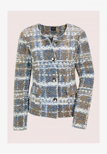 Жаккардовая вязаная кофта