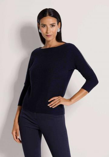 Пуловер с рукавом три четверти