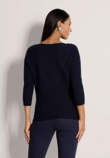 Пуловер с рукавом три четверти