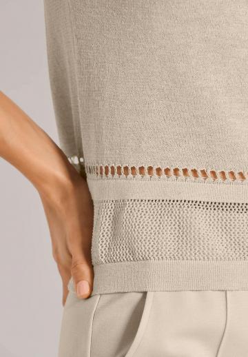 Пуловер с коротким рукавом