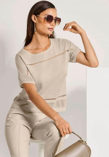 Пуловер с коротким рукавом