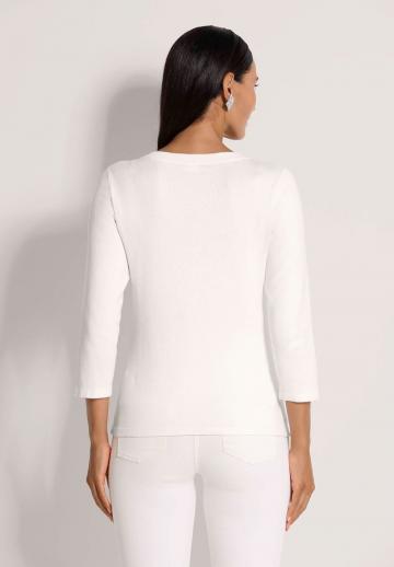 Пуловер с рукавом три четверти