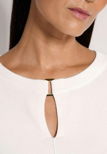 Пуловер с рукавом три четверти