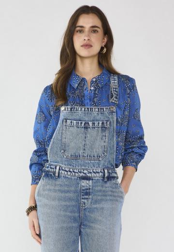 Джинсовый комбинезон