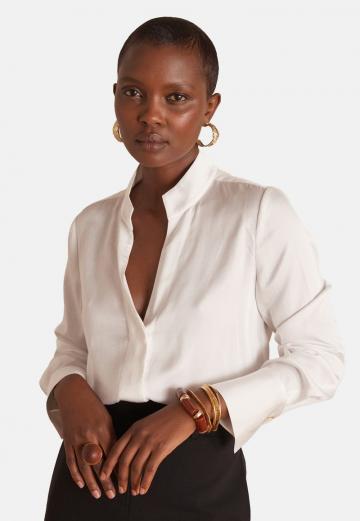 Атласная блузка