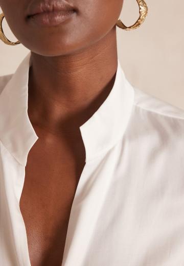 Атласная блузка