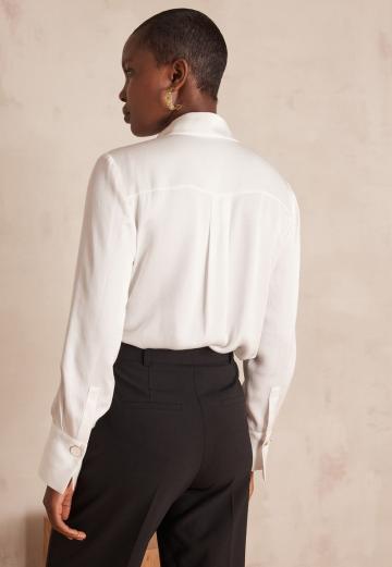 Атласная блузка