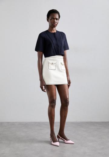 Юбка с накладными карманами