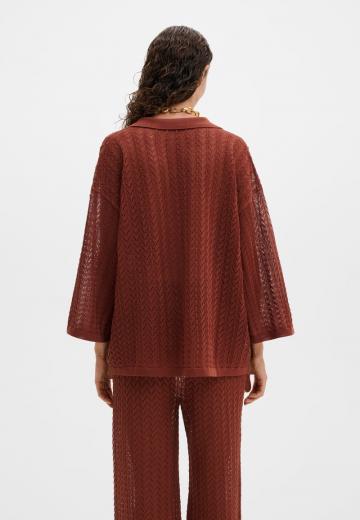 Пуловер с рукавом три четверти