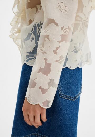 Кружевная блузка