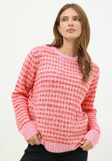 Пуловер в полоску